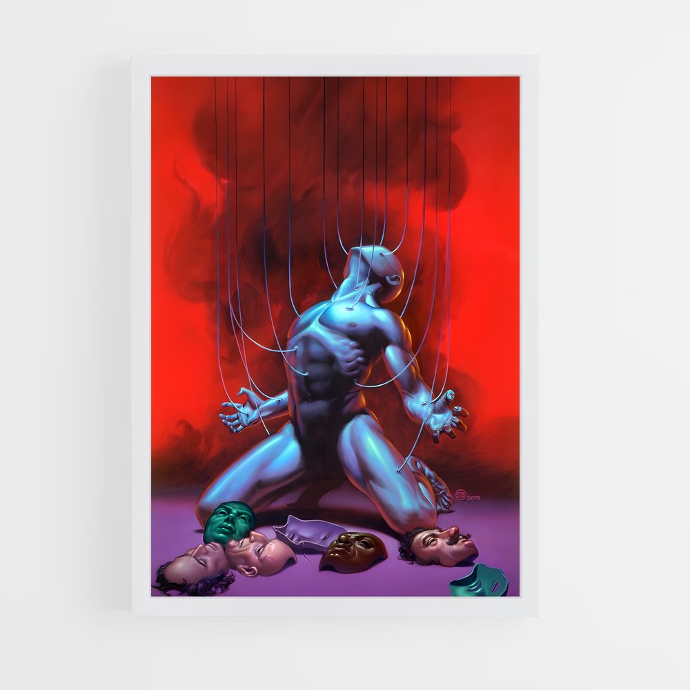 Poster Masque d'Araignée – affiche Art spatial (vue 3)
